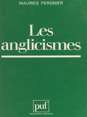 cover image of Les anglicismes